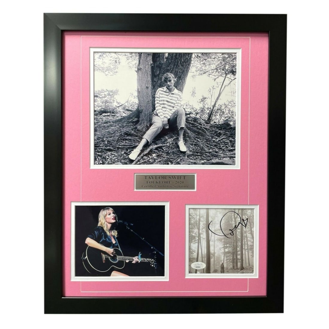 Taylor Swift Signed Folklore CD Cover Framed Album JSA COA (1 of 1)