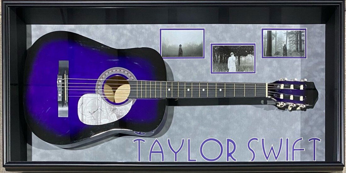 Taylor Swift Signed & Custom Framed Acoustic Guitar (JSA COA) (1 of 1)
