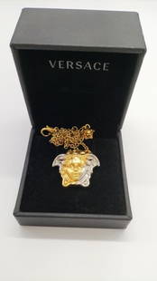 Versace Palazzo Dia Medusa Head Pave Necklace Pendant: Versace Palazzo Dia Medusa Head Pave Necklace Pendant