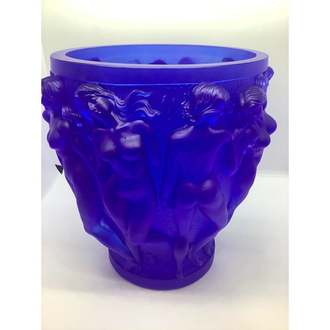 Lalique Style BCCHANTES Vase H10 W7â€ (1 of 2)