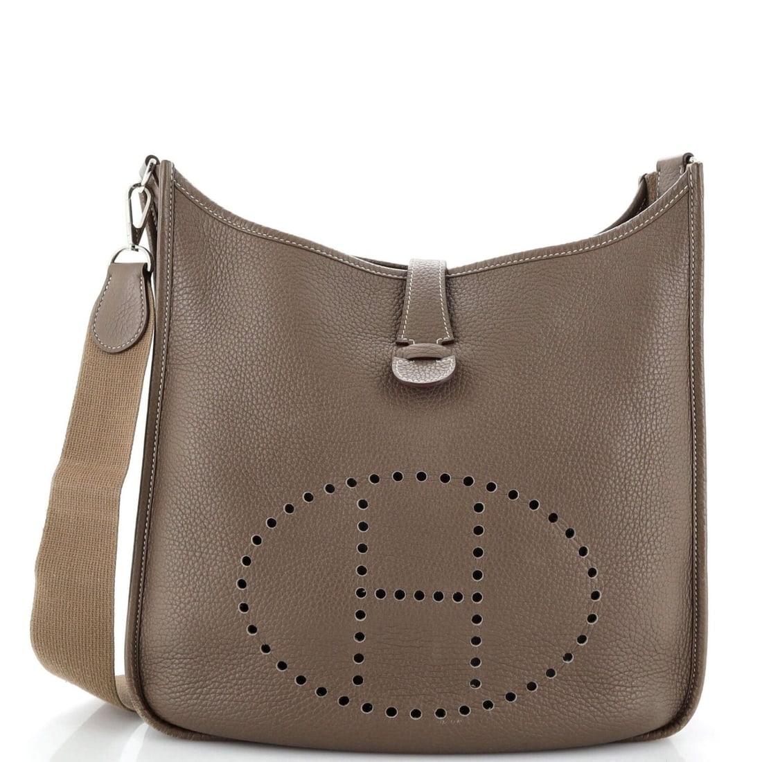 Hermes Evelyne Bag Gen I Clemence GM Brown (1 of 5)