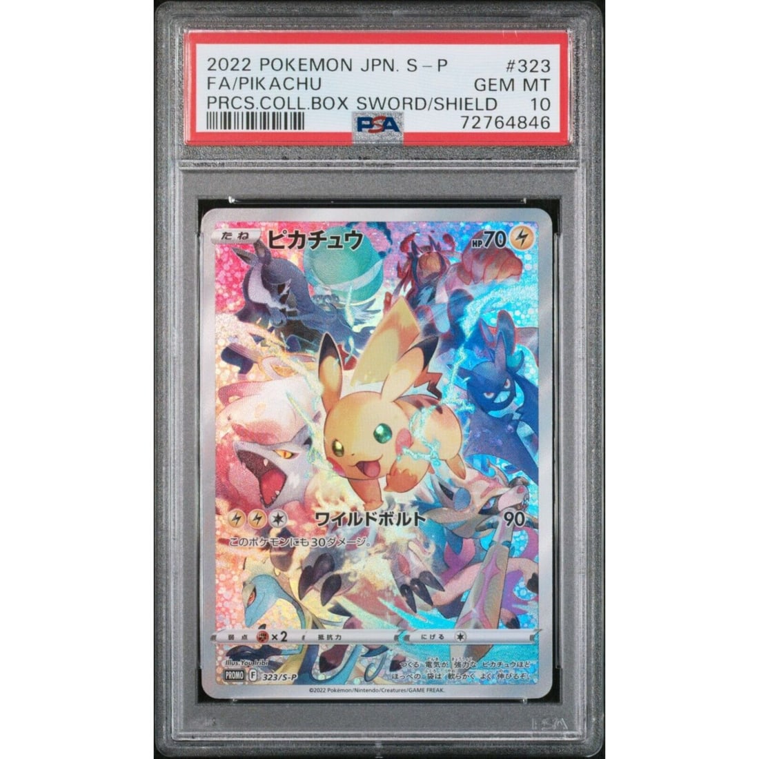 2022 Pokemon Japanese Promo 323/S-P Full Art Pikachu (PSA 10) (1 of 1)