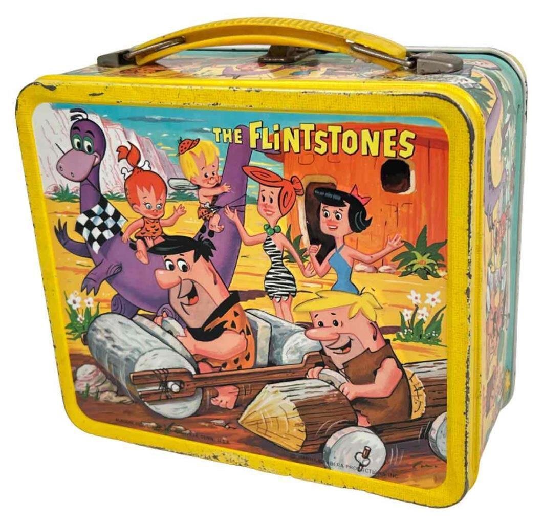 Vintage 1964 Aladdin Industries The Flintstones Metal Lunch Box: Vintage 1964 Aladdin Industries The Flintstones Metal Lunch Box. In Vintage Condition. See photos