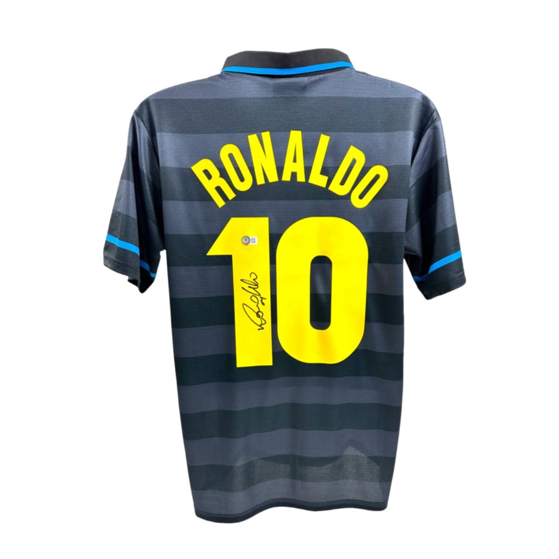 Ronaldo Nazario Signed Umbro Inter Milan Jersey (Beckett): Ronaldo Nazario Signed Umbro Inter Milan Jersey (Beckett)