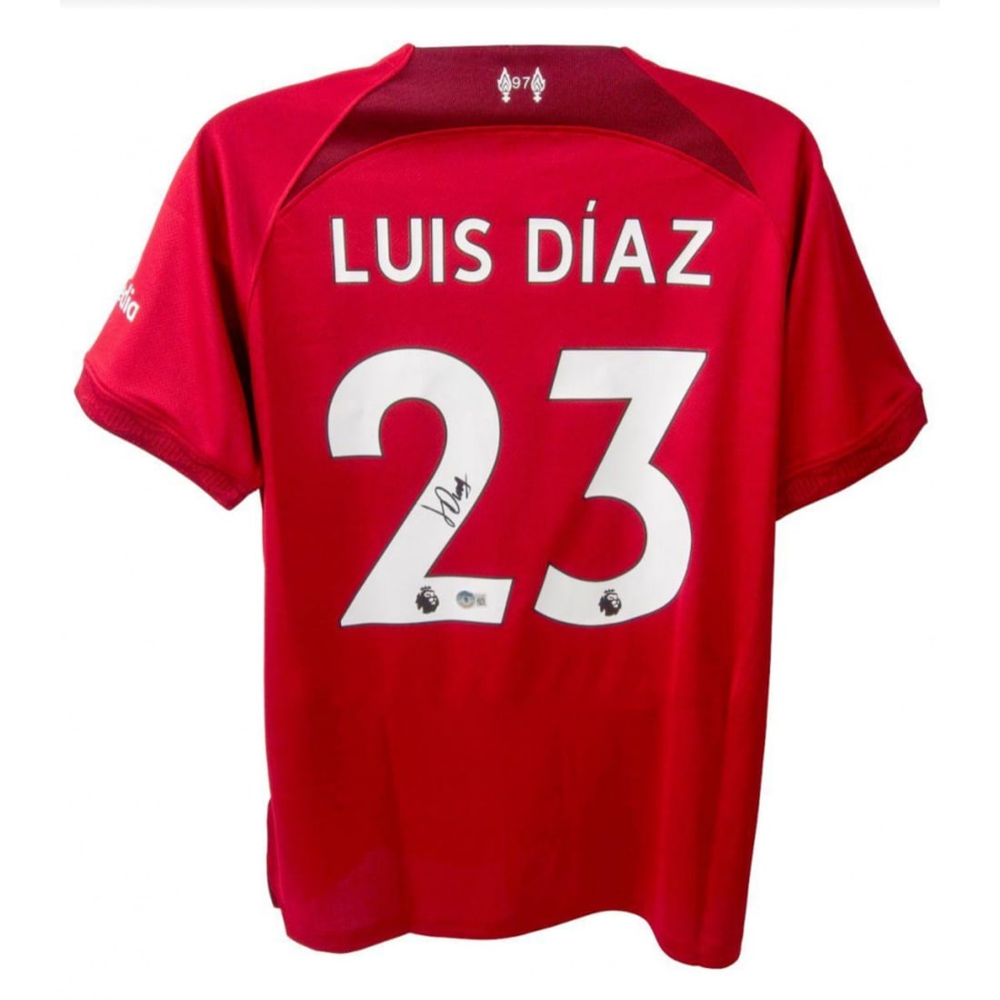 Luis Diaz Signed Liverpool Jersey (Beckett): Luis Diaz Signed Liverpool Jersey (Beckett)