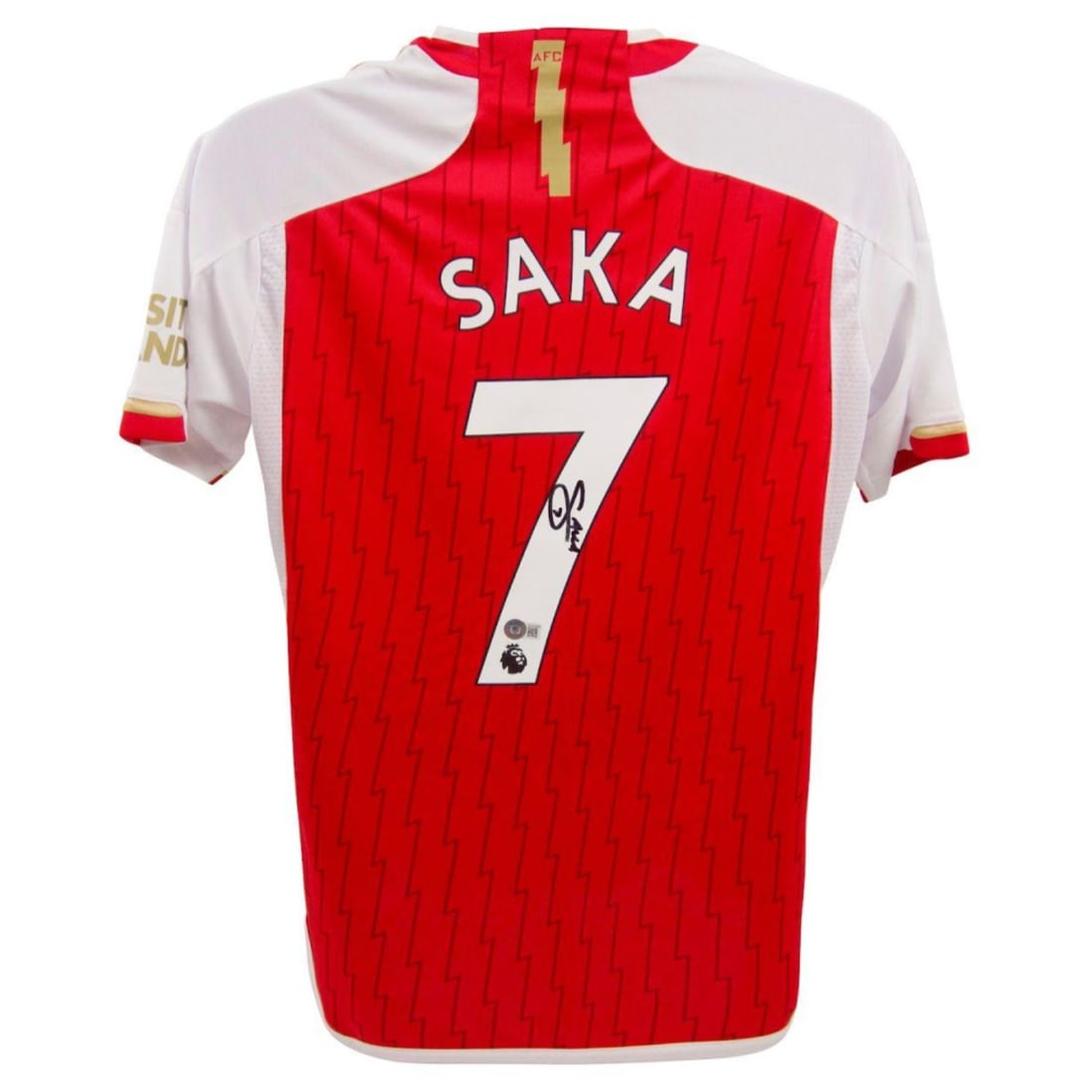 Bukayo Saka Signed Adidas Arsenal Jersey (Beckett): Bukayo Saka Signed Adidas Arsenal Jersey (Beckett)