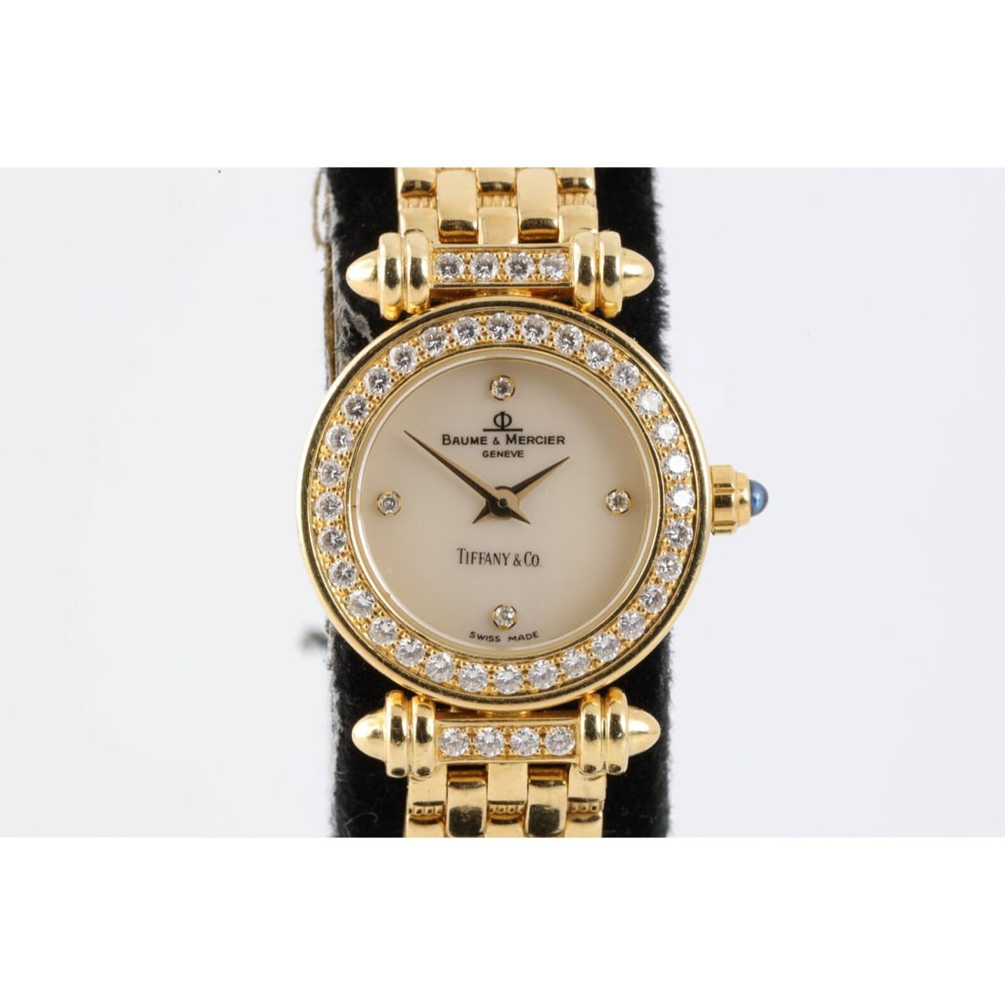 Baume & Mercier Tiffany & Co Dial 18K Yellow Gold 20mm Ladies Watch (1 of 6)