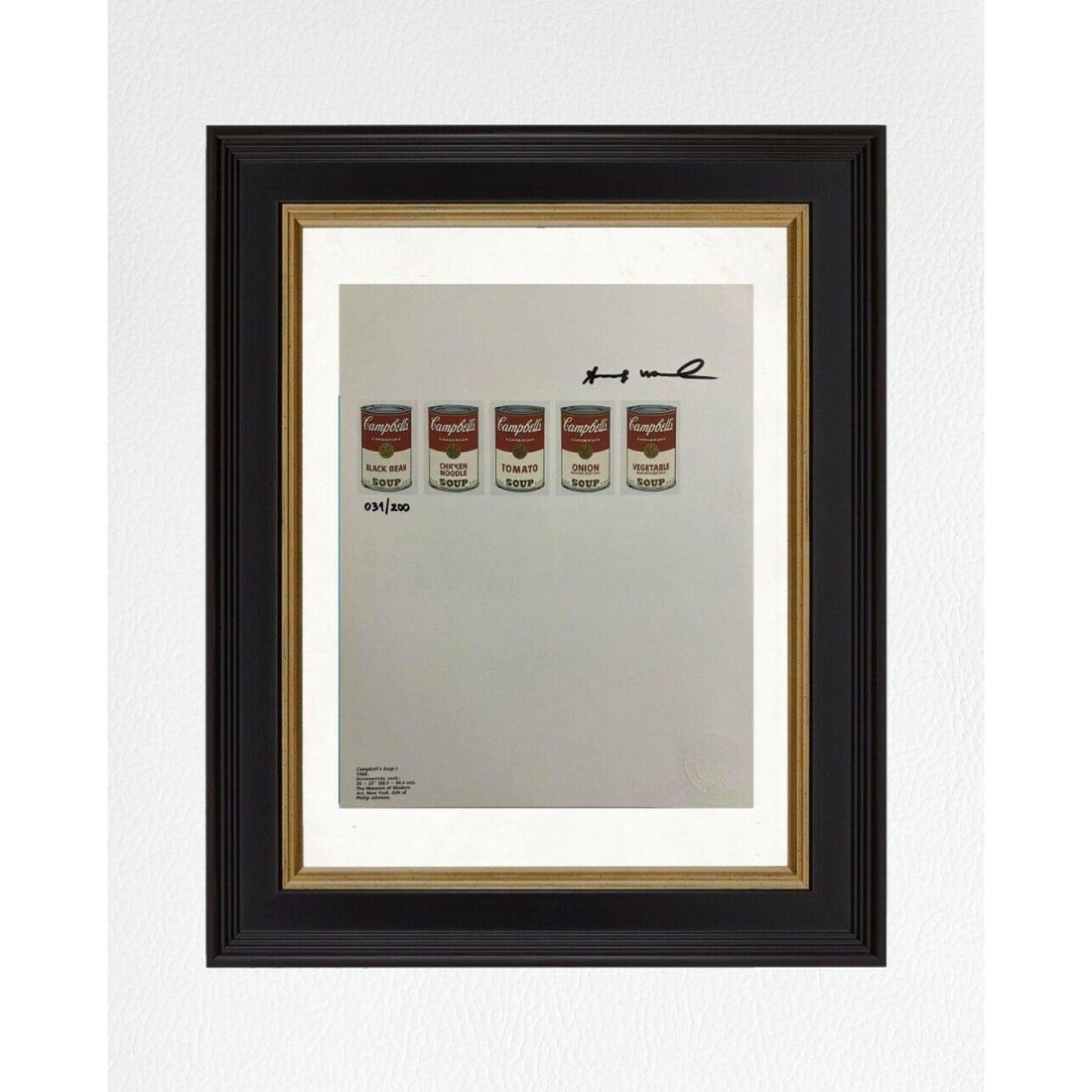 Andy Warhol - Campbell´s Soup I, Original Hand Signed Print with COA (1 of 1)