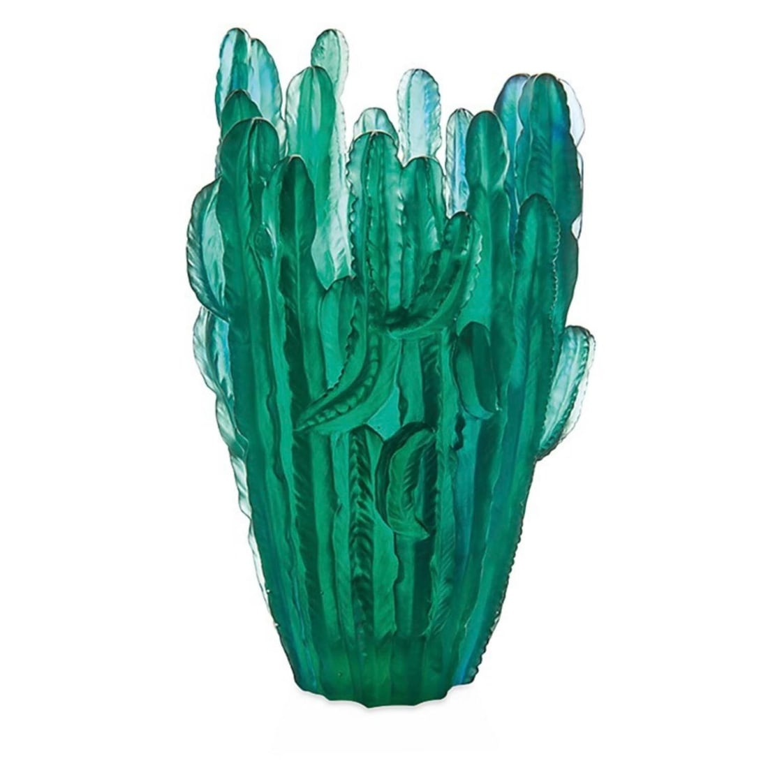 Daum Jardin De Cactus Large Vase style H10 “: Daum Jardin De Cactus Large Vase style H10 “