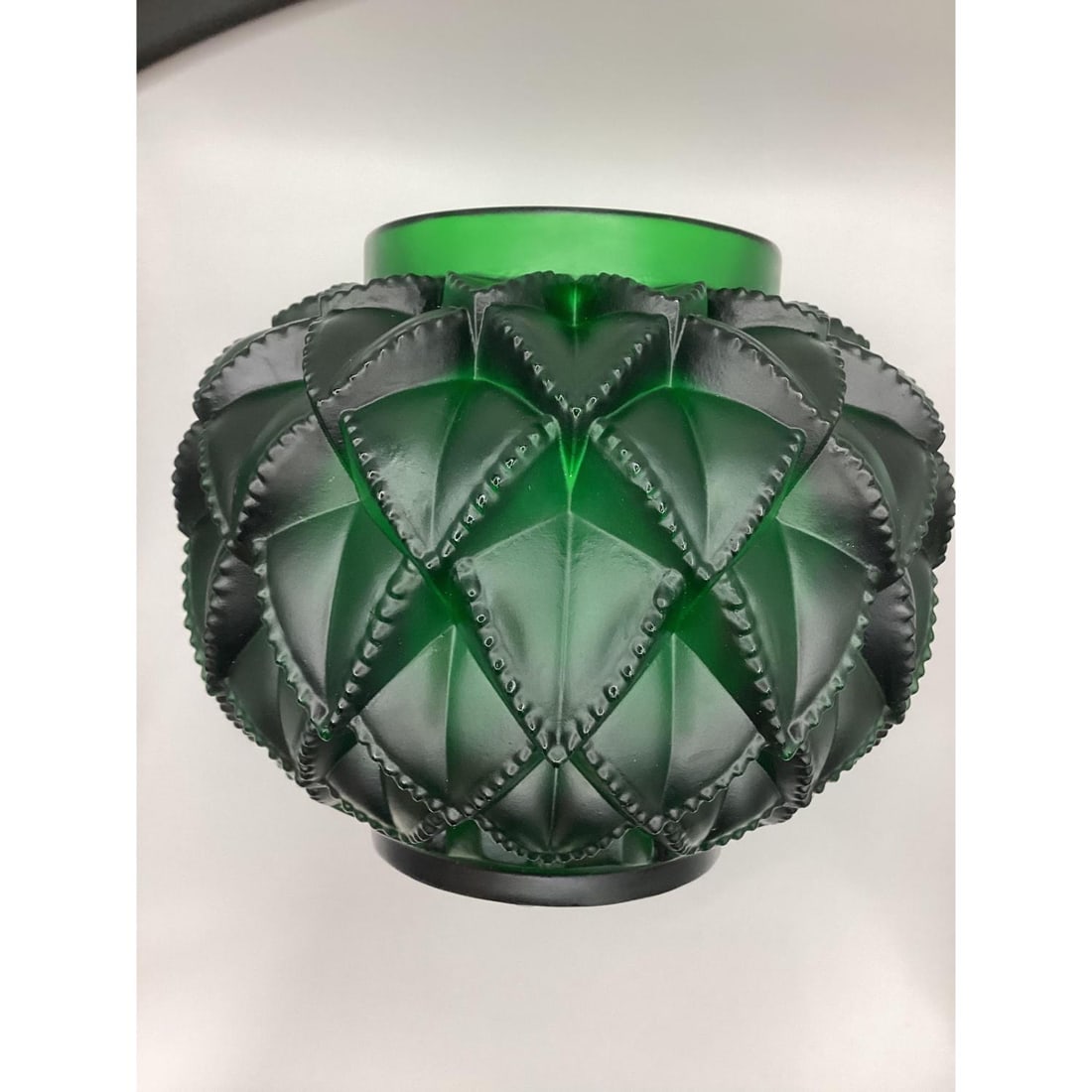 Cactus vase Lalique style W12”: Cactus vase Lalique style W12”