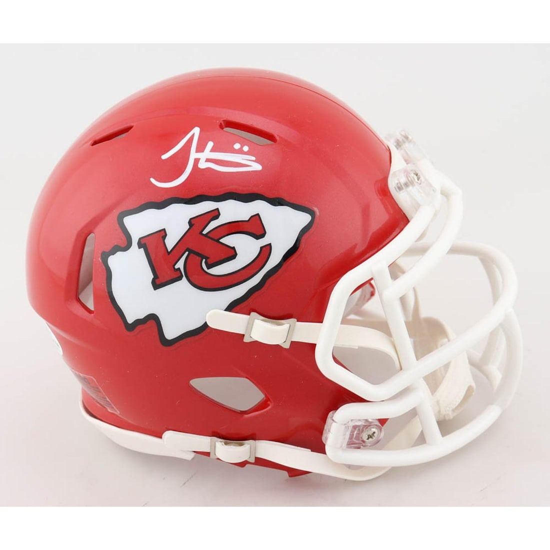 Tyreek Hill Signed Chiefs Speed Mini Helmet (Beckett COA): Tyreek Hill Signed Chiefs Speed Mini Helmet (Beckett COA)