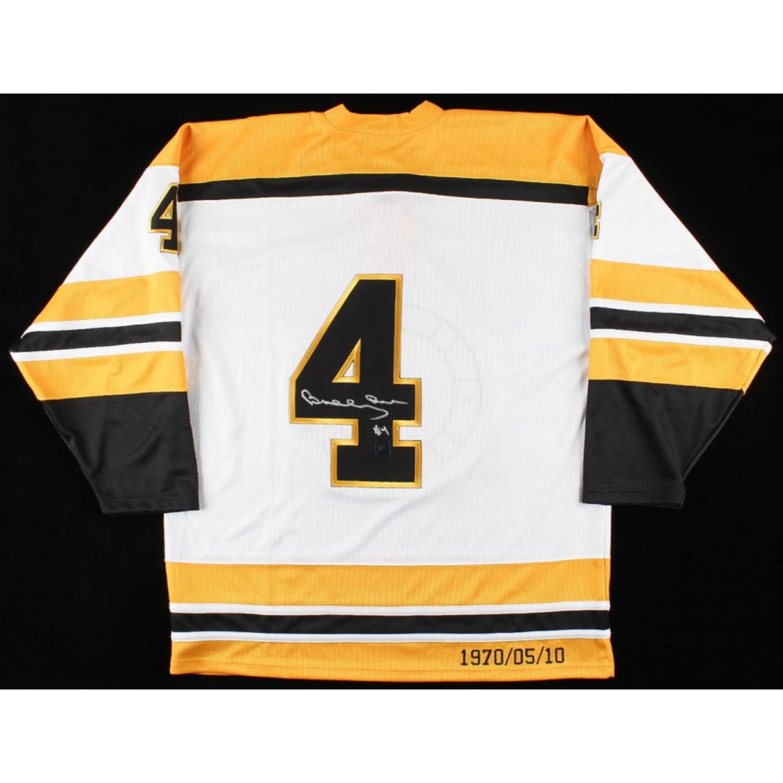 Bobby Orr Signed Custom Stitched Jersey (Orr COA) White: Bobby Orr Signed Custom Stitched Jersey (Orr COA) White