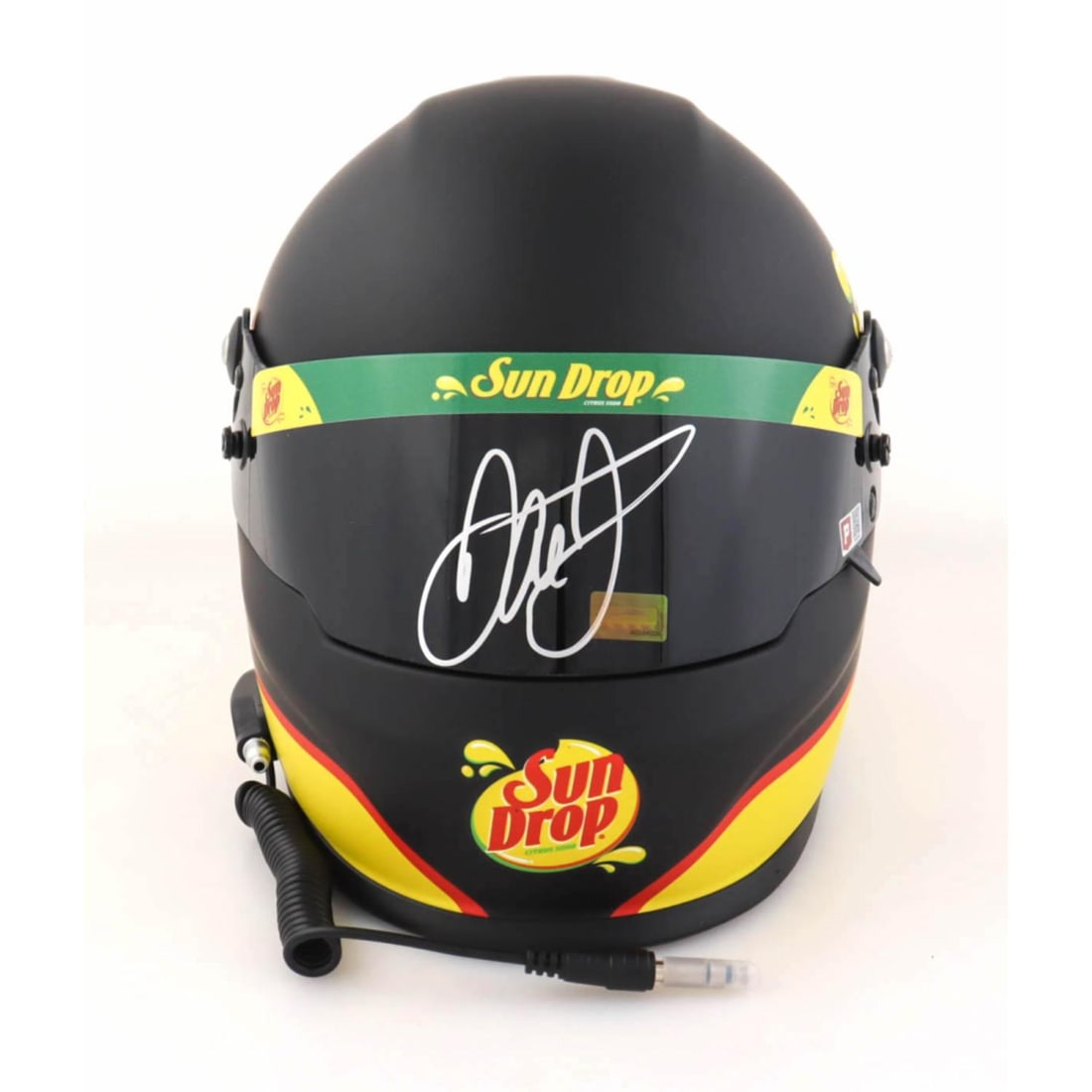 Dale Earnhardt Jr. Signed NASCAR Sun Drop Full-Size Helmet (Dale Jr. & PA): Dale Earnhardt Jr. Signed NASCAR Sun Drop Full-Size Helmet (Dale Jr. & PA)