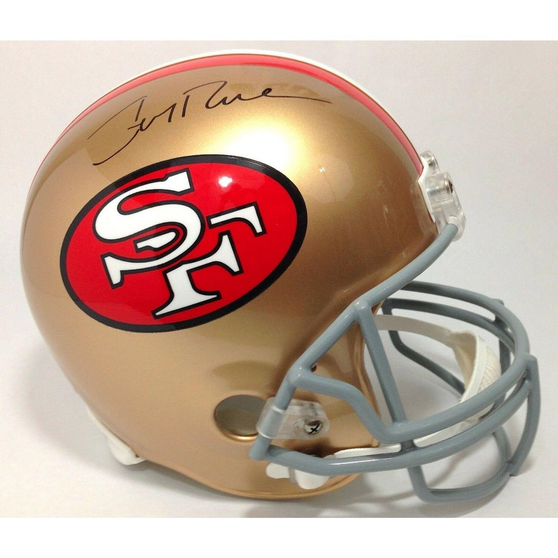 Jerry Rice Signed San Francisco 49ers Helmet COA JSA Niners Montana Autograph: Jerry Rice Signed San Francisco 49ers Helmet COA JSA Niners Montana Autograph