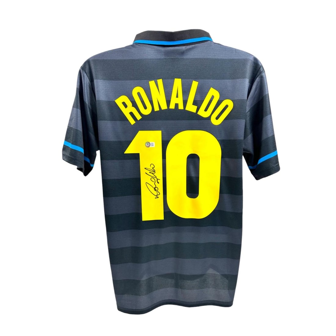 Ronaldo Nazario Signed Inter Milan Jersey (Beckett): Ronaldo Nazario Signed Inter Milan Jersey (Beckett)