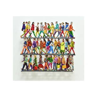 DAVID GERSTEIN Pop art Metal sculpture Limited Edition "avenue n ": DAVID GERSTEIN Pop art Metal sculpture Limited Edition "avenue n " (Size: W:77 x H:70cm)