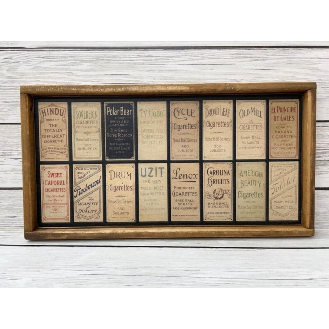 T206 Tobacco Baseball Card Back Display Sign ! WOW Awesome 12x24 Ty Cobb: T206 Tobacco Baseball Card Back Display Sign ! WOW Awesome 12x24 Ty Cobb