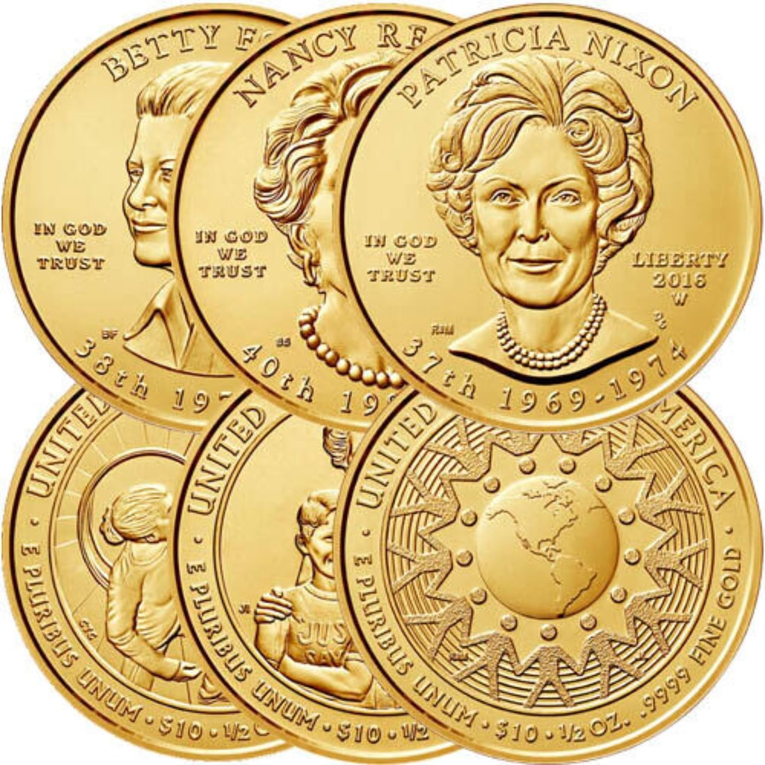 US Mint First Spouse 1/2 oz Gold Coin Random Year (1 of 3)