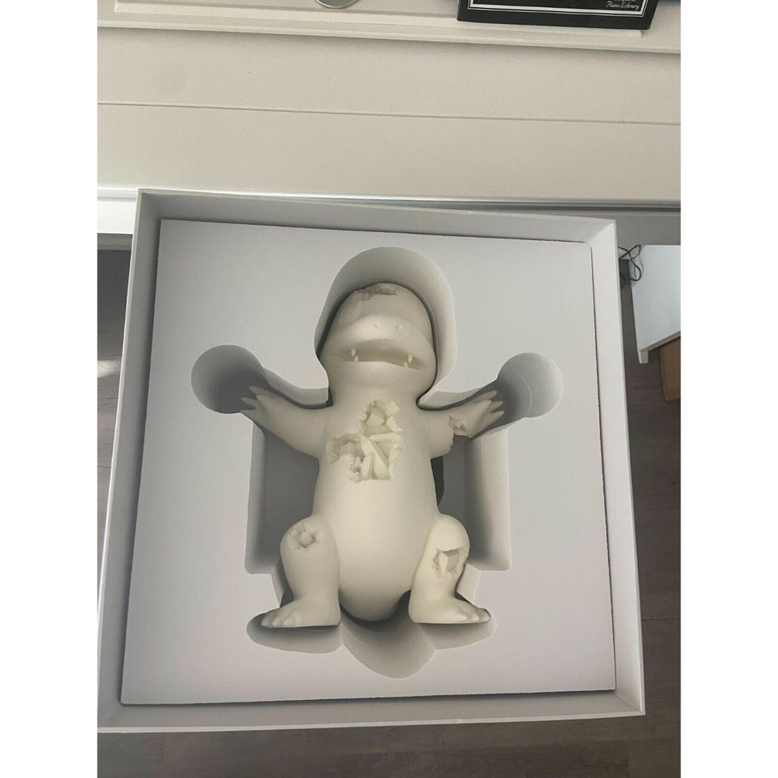 Daniel Arsham ARSHAM EDITIONS Pokemon Crystalized Charmander Figure White: Daniel Arsham ARSHAM EDITIONS Pokemon Crystalized Charmander Figure White