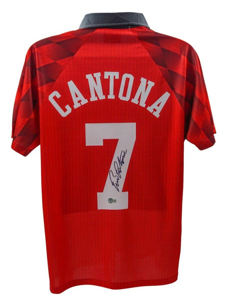 Eric Cantona Signed Manchester United Jersey (Beckett) (1 of 1)