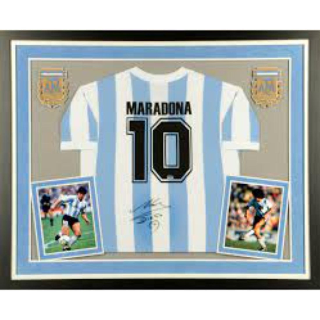 Maradona Signed framed jersey with COA (1 of 1)