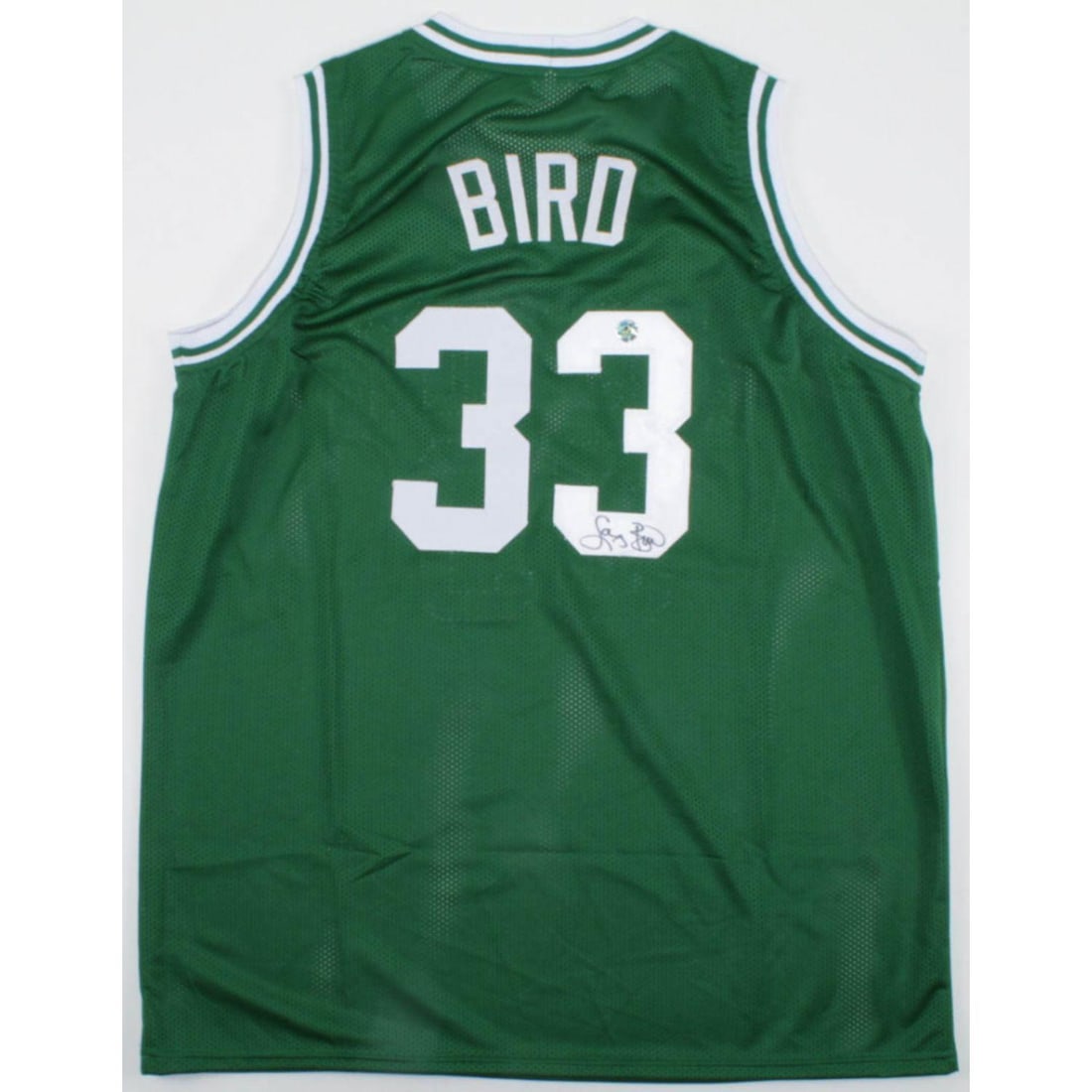 Larry Bird Signed Jersey (Bird Hologram) (1 of 1)