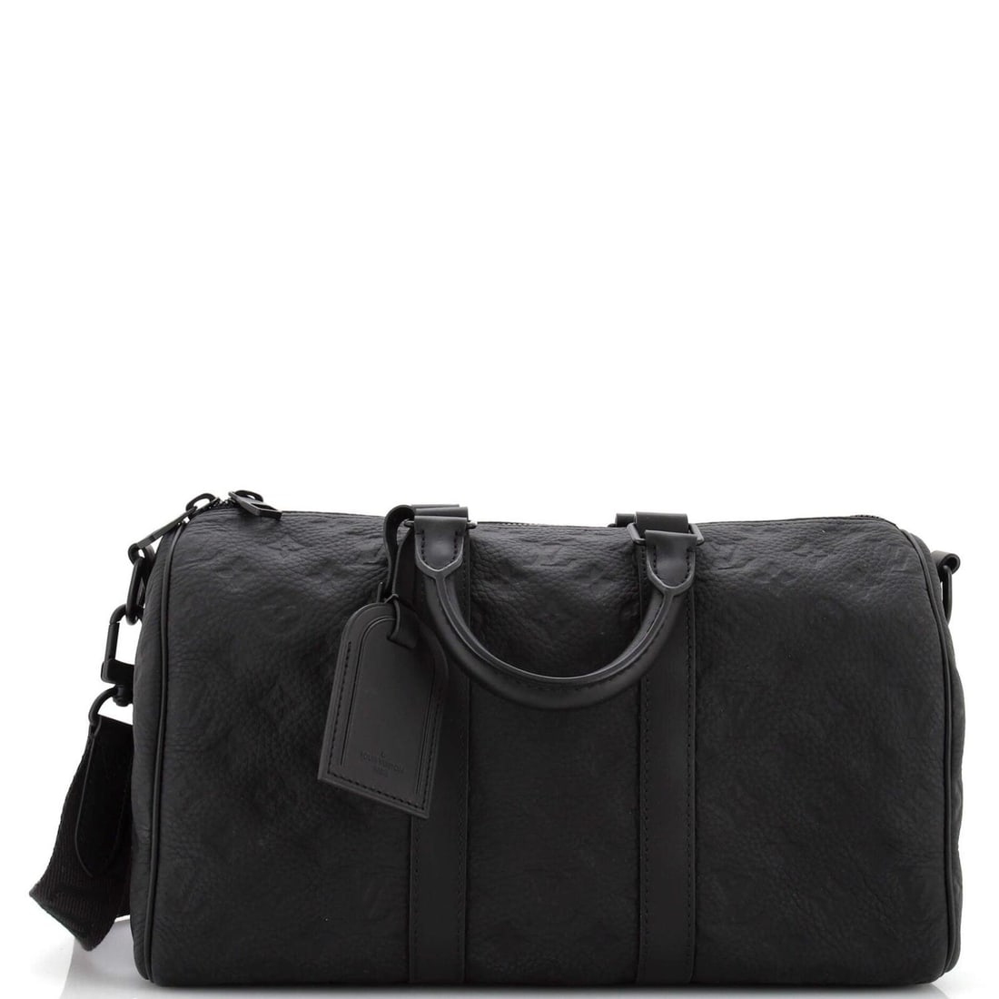 Louis Vuitton Keepall Bandouliere Bag Monogram Taurillon Leather 35 Black (1 of 5)