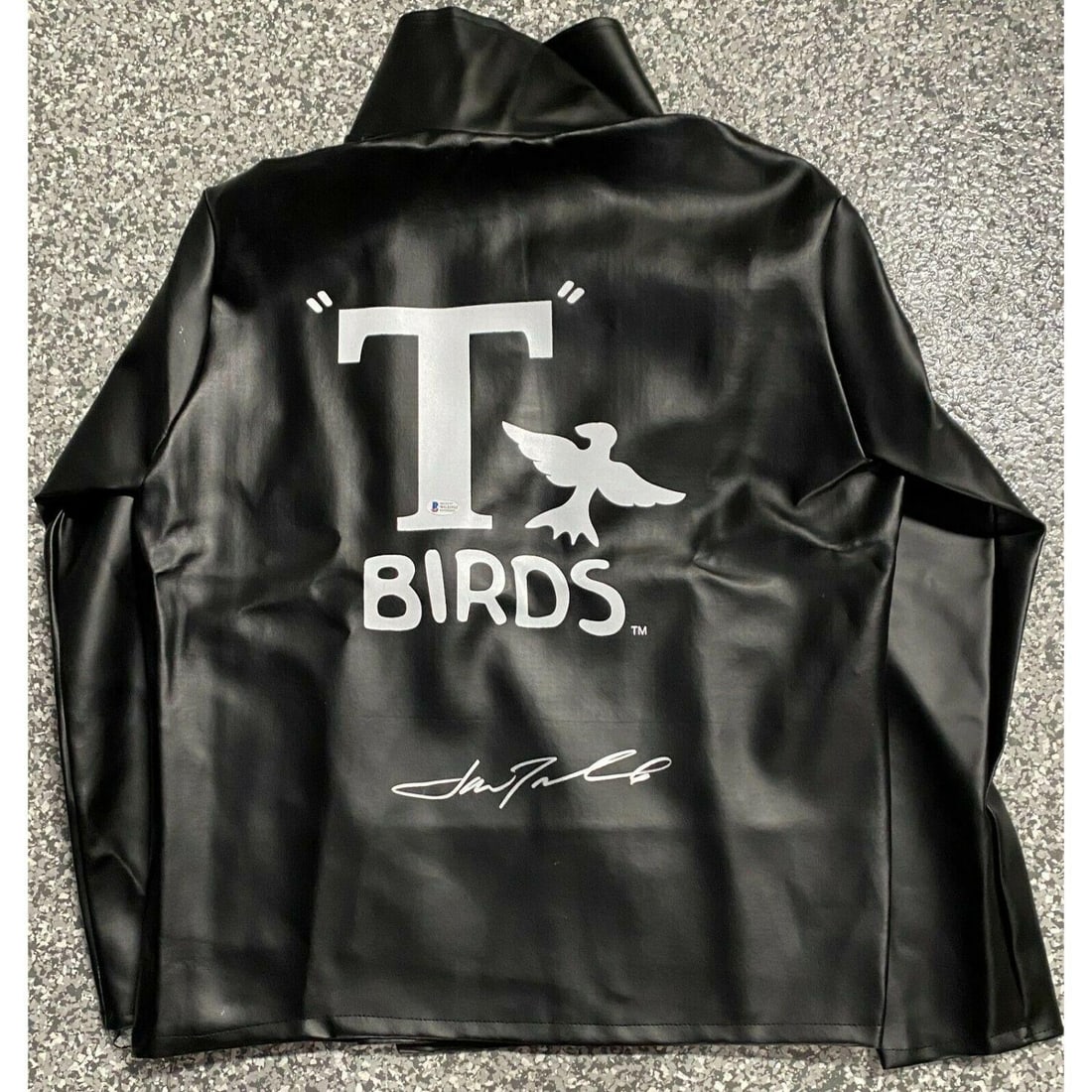 John Travolta Authentic Signed Grease "T" Birds Jacket BAS Beckett Witnessed COA (1 of 1)