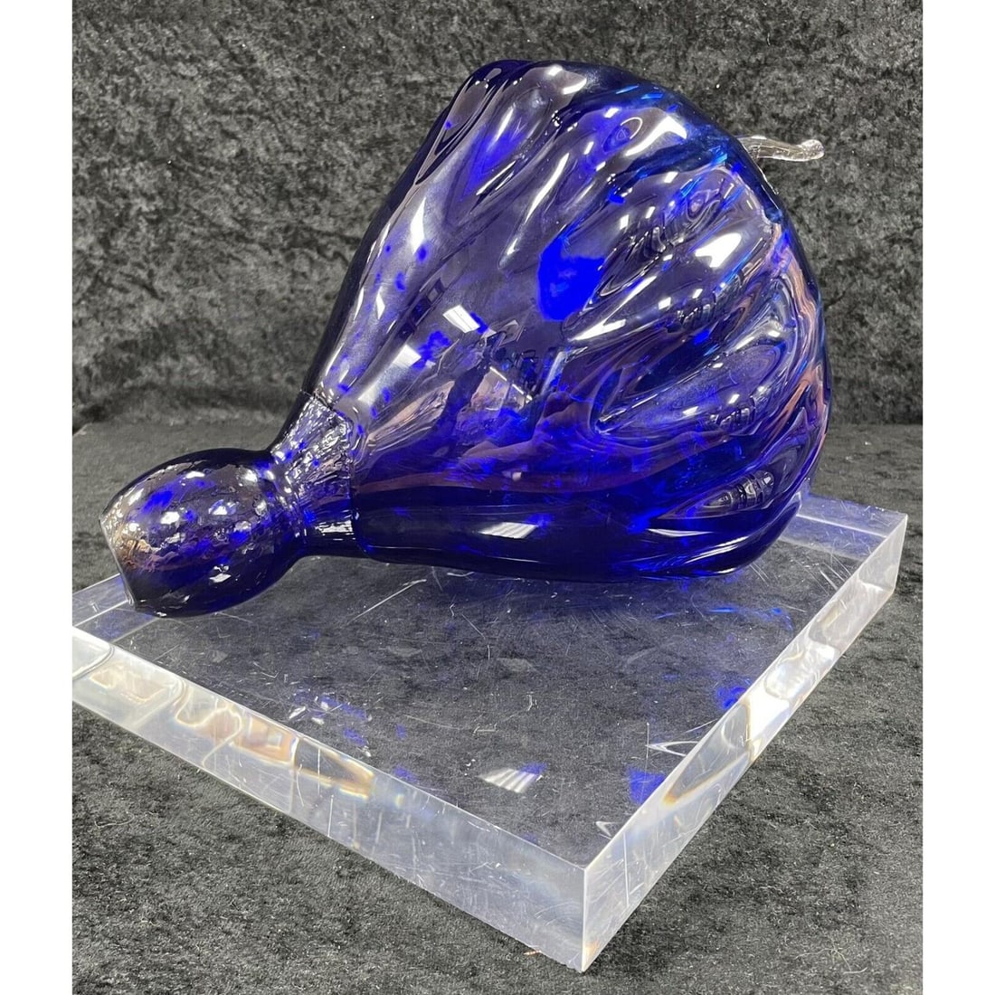 SIGNED DALE CHIHULY PILCHUCK BUOY Squash XXV 99 BLUE ART GLASS (1 of 11)
