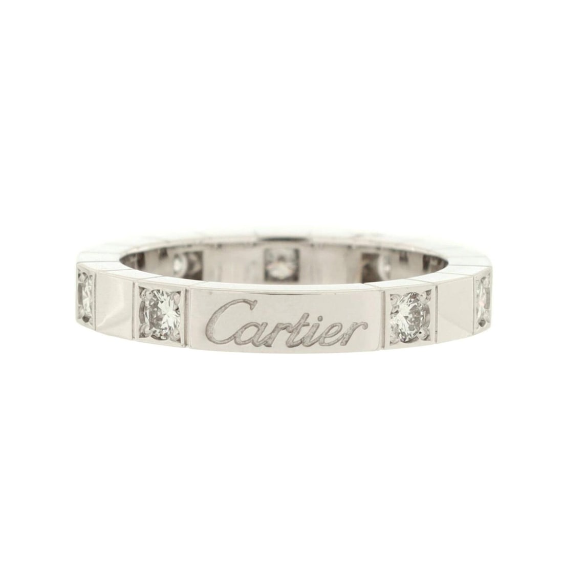 CARTIER 18k White Gold Diamond Ring (1 of 3)