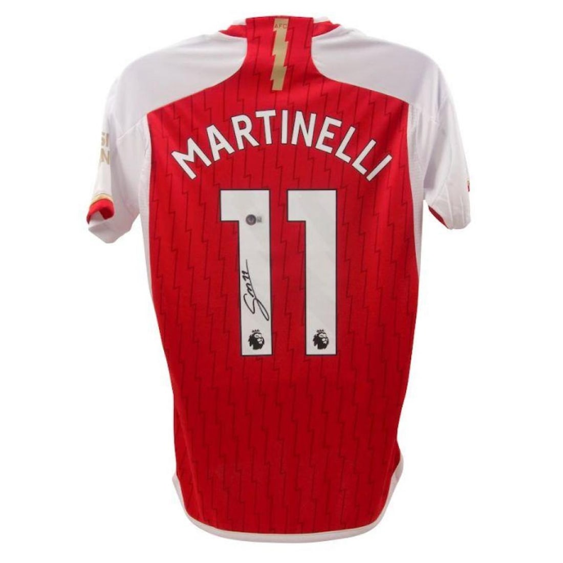 Gabriel Martinllei Signed Arsenal Home Jersey (Beckett COA): Gabriel Martinllei Signed Arsenal Home Jersey (Beckett COA)