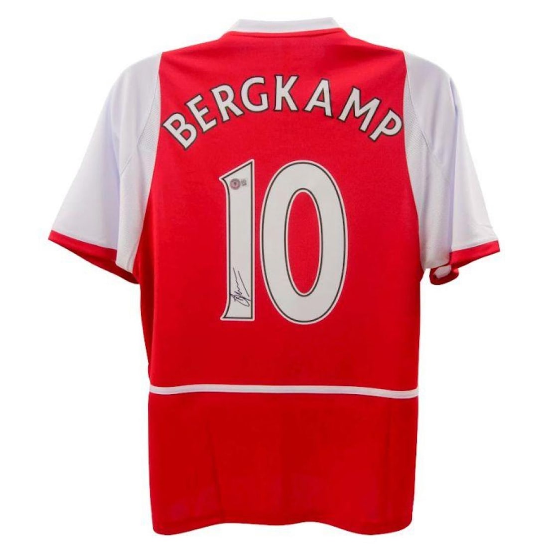 Dennis Bergkamp Signed Arsenal Home Jersey (Beckett): Dennis Bergkamp Signed Arsenal Home Jersey (Beckett)