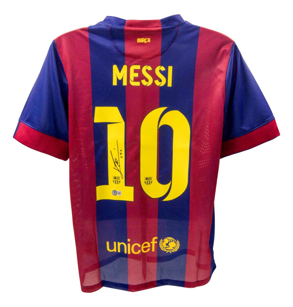 Lionel Messi Signed Barcelona Jersey (Beckett) (1 of 2)