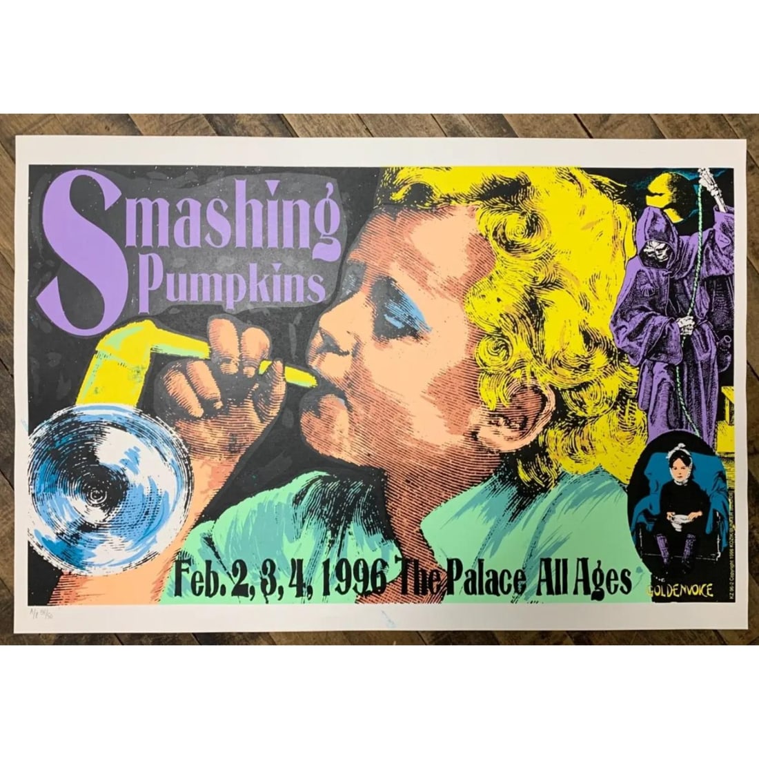 Frank Kozik 1996 Smashing Pumpkins Concert Poster Numbered Frank Kozik 1996 Smashing Pumpkins Concert Poster Numbered