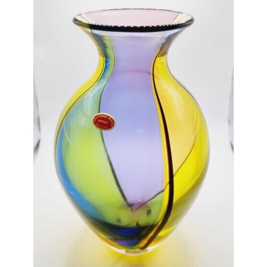 Archimede Seguso Signed Vintage 9.12" Tall Murano Art Glass Vase (1 of 5)