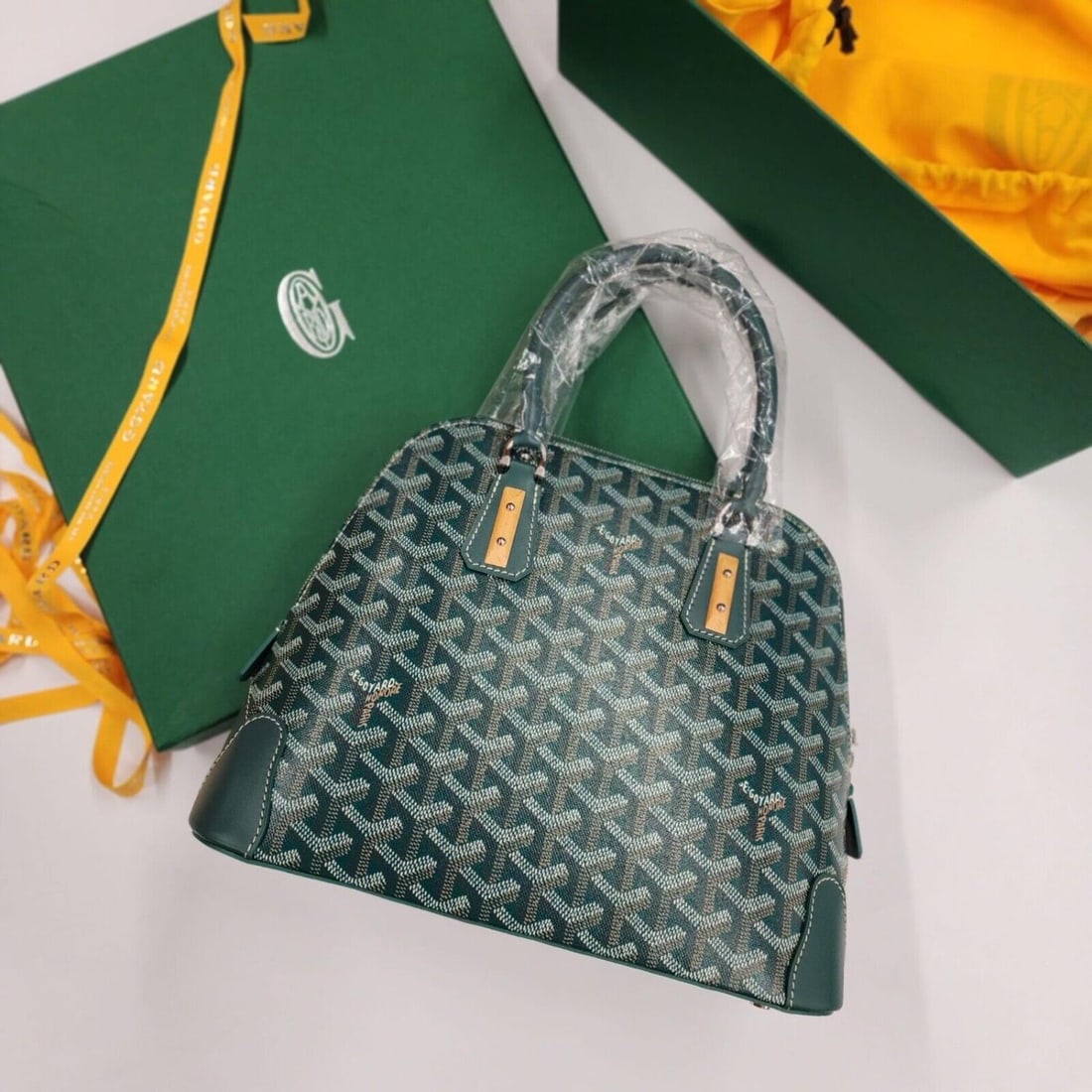 Green Goyard Vendome Pm Bag Women Authentic Nwt Auction