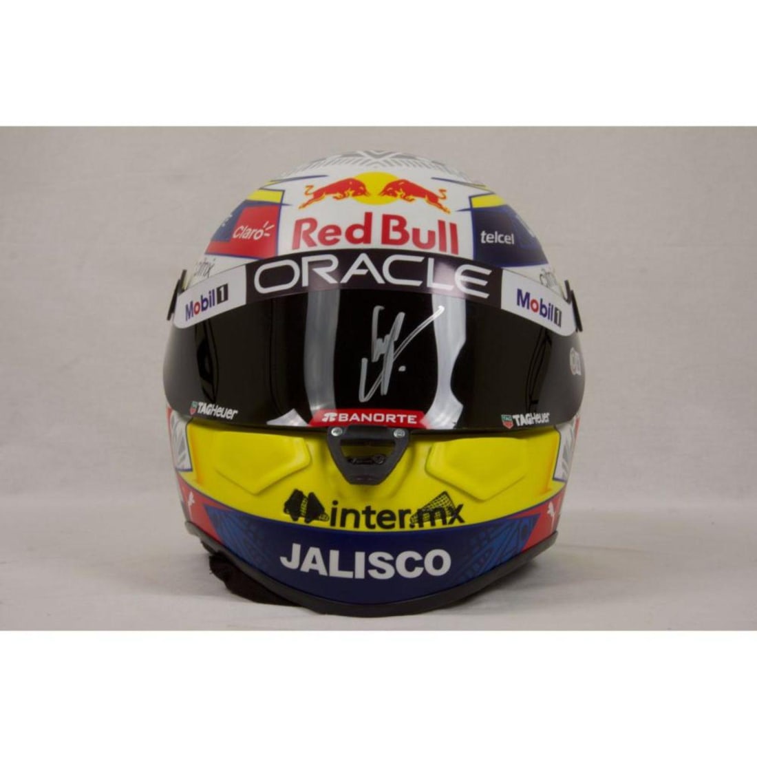 Sergio "checo" Perez signed FULL SIZE RED BULL RACING HELMET BAS COA (1 of 1)