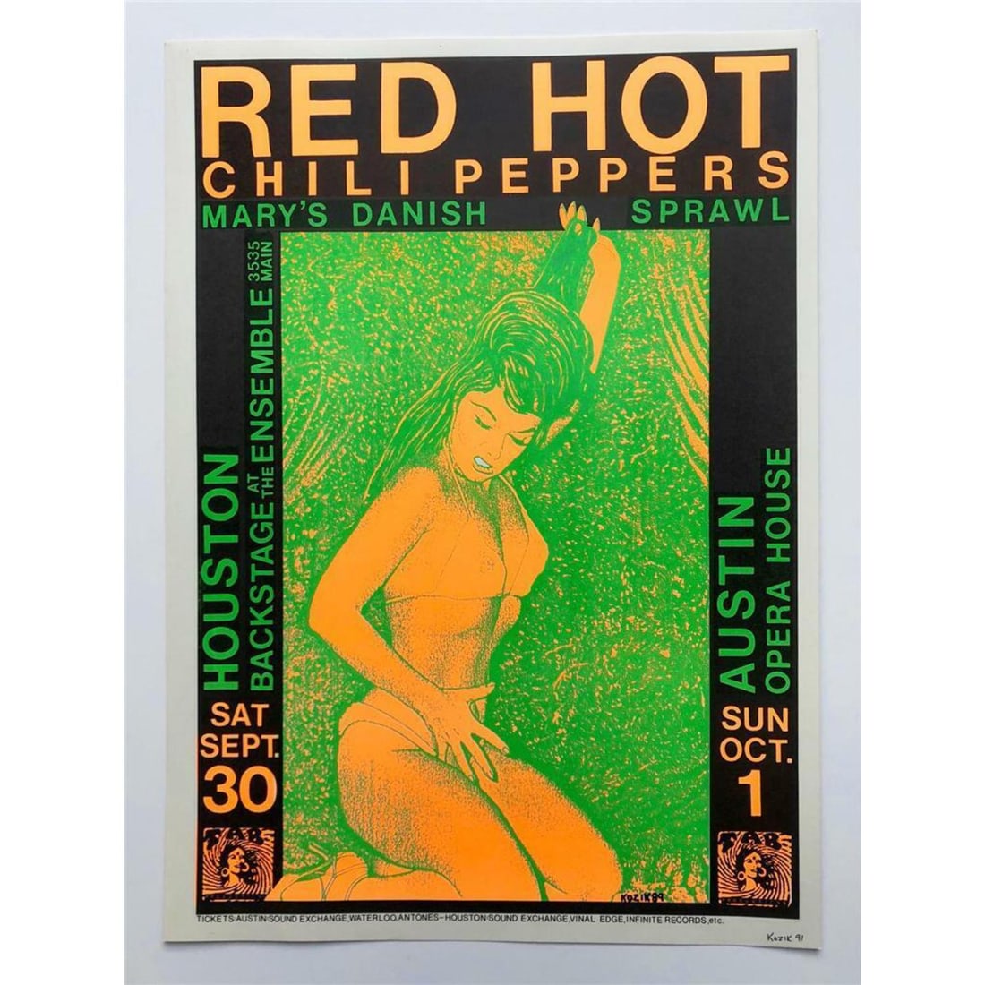 KOZIK RED HOT CHILI PEPPERS ポスター 【公式通販】