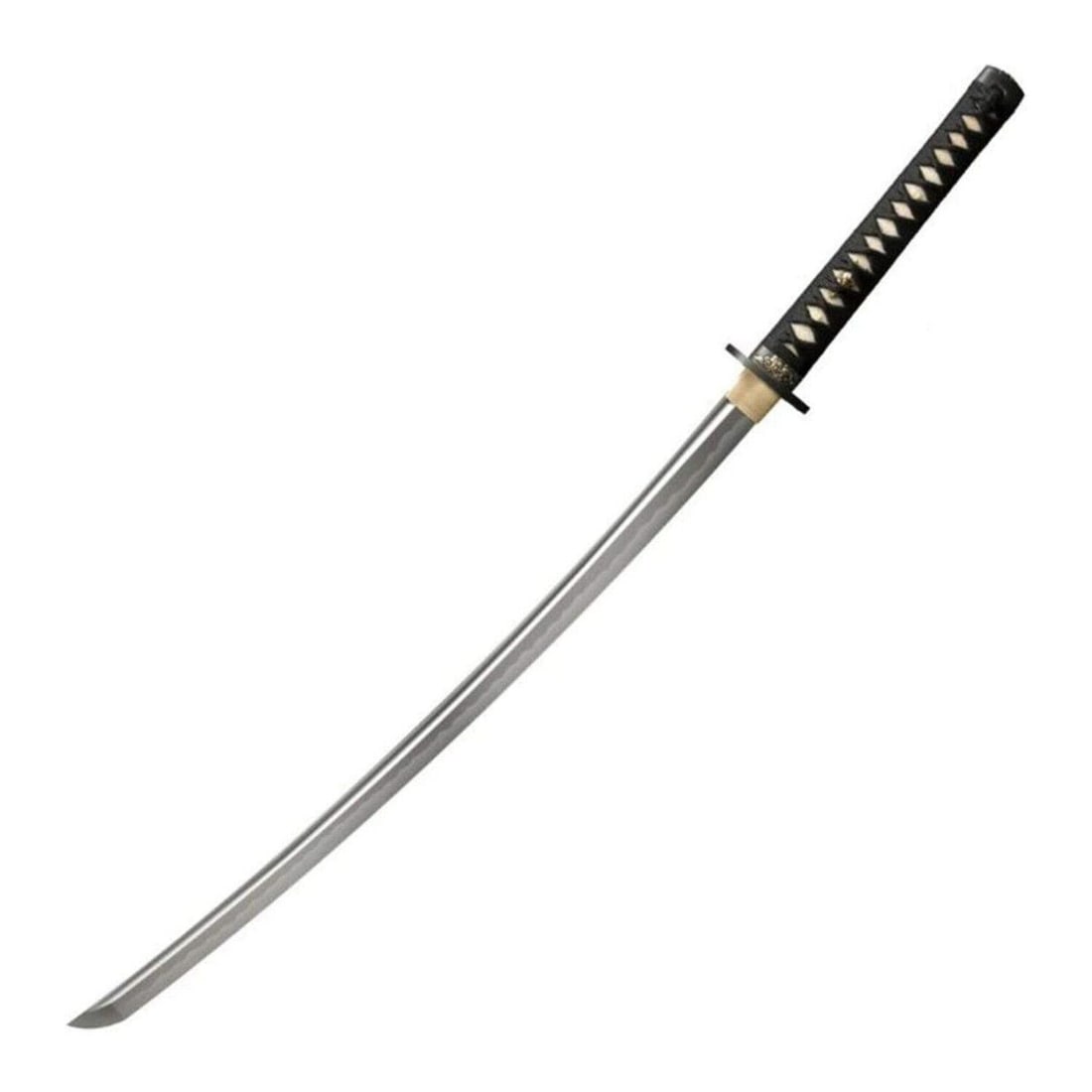 Cold Steel 41.25 In Gold Lion Damascus Steel Blade Katana with White Ray Skin (1 of 6)