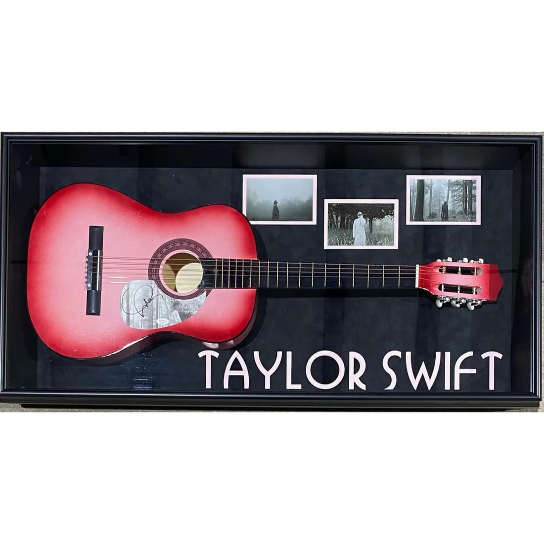 Taylor Swift Signed & Custom Framed Acoustic Guitar (JSA COA) (1 of 1)
