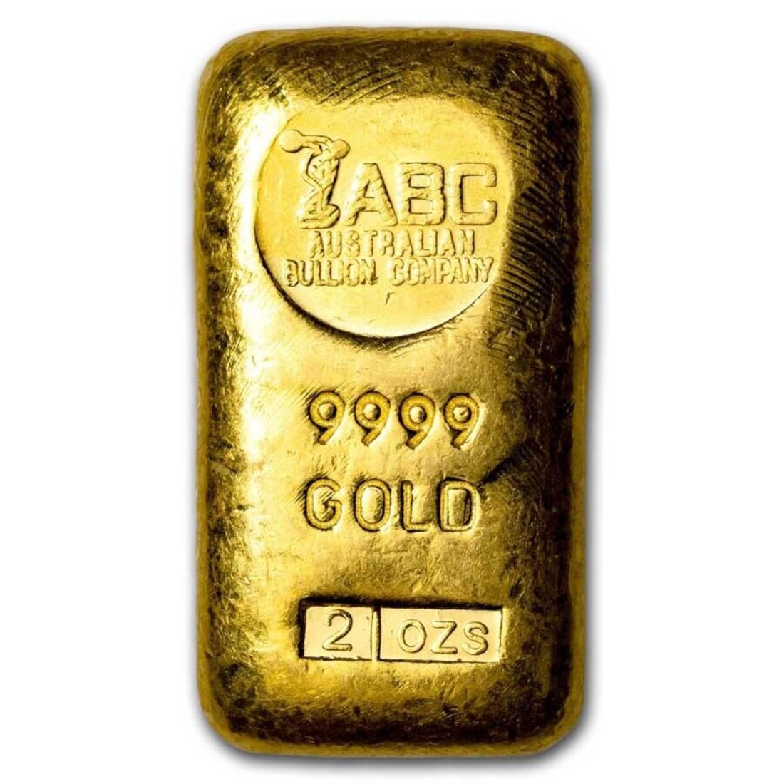 2 oz Gold Bar - Australian Bullion Co. (Vintage, Poured) (1 of 2)