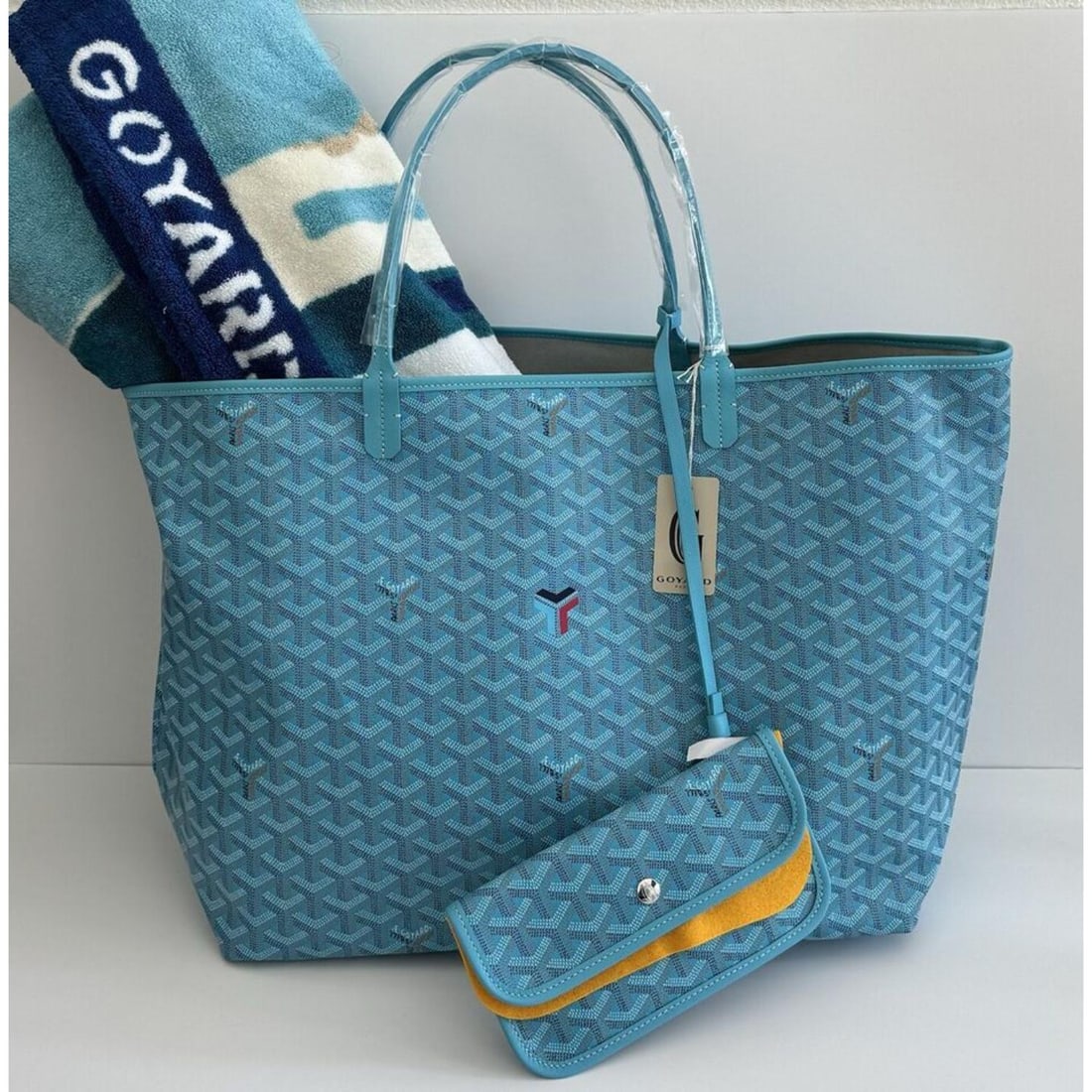 GOYARD SAINT LOUIS GM TURQUOISE LIMITED EDITION WITH TOWEL nwt (1 of 5)