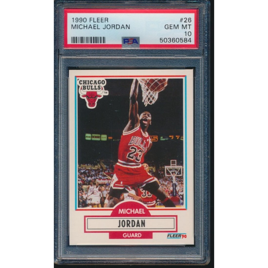 Michael Jordan 1990-91 Fleer #26 (PSA 10) (1 of 1)