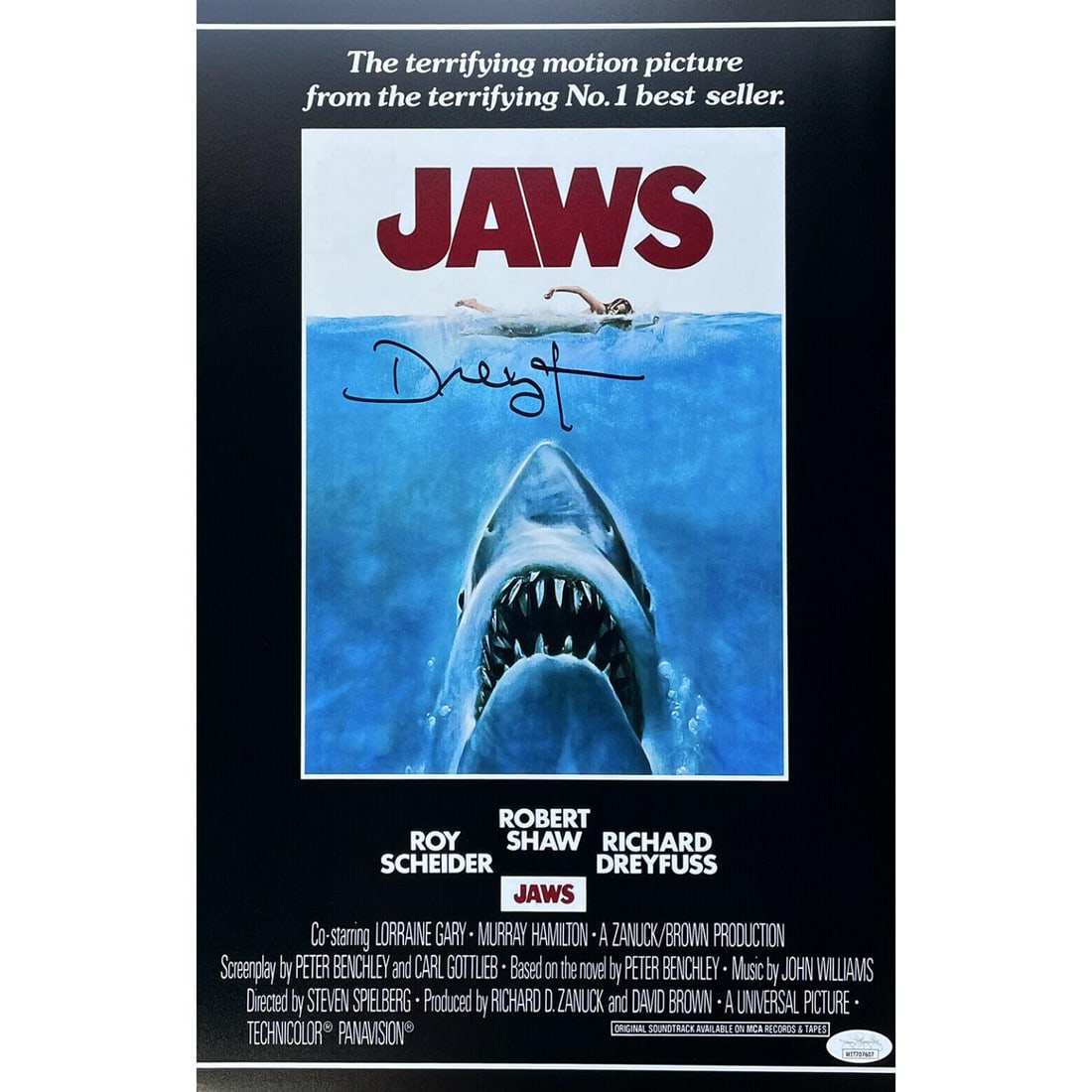 Richard Dreyfuss Signed 11x17 Jaws Poster (JSA COA) (1 of 1)