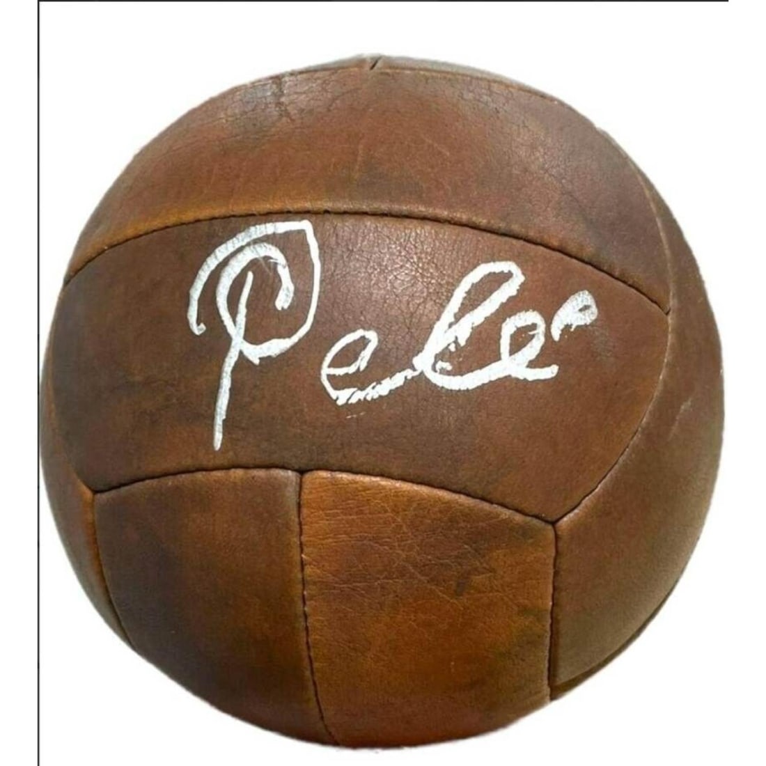 Pele Signed Vintage Soccer Ball Beckett COA (1 of 2)