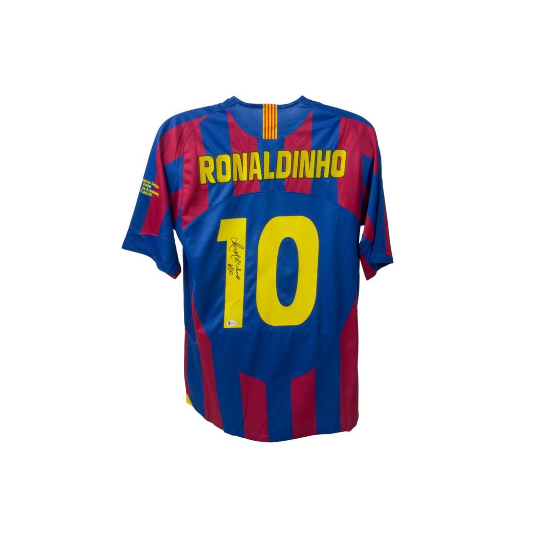 Ronaldinho Barcelona Signed Jersey BAS (1 of 2)