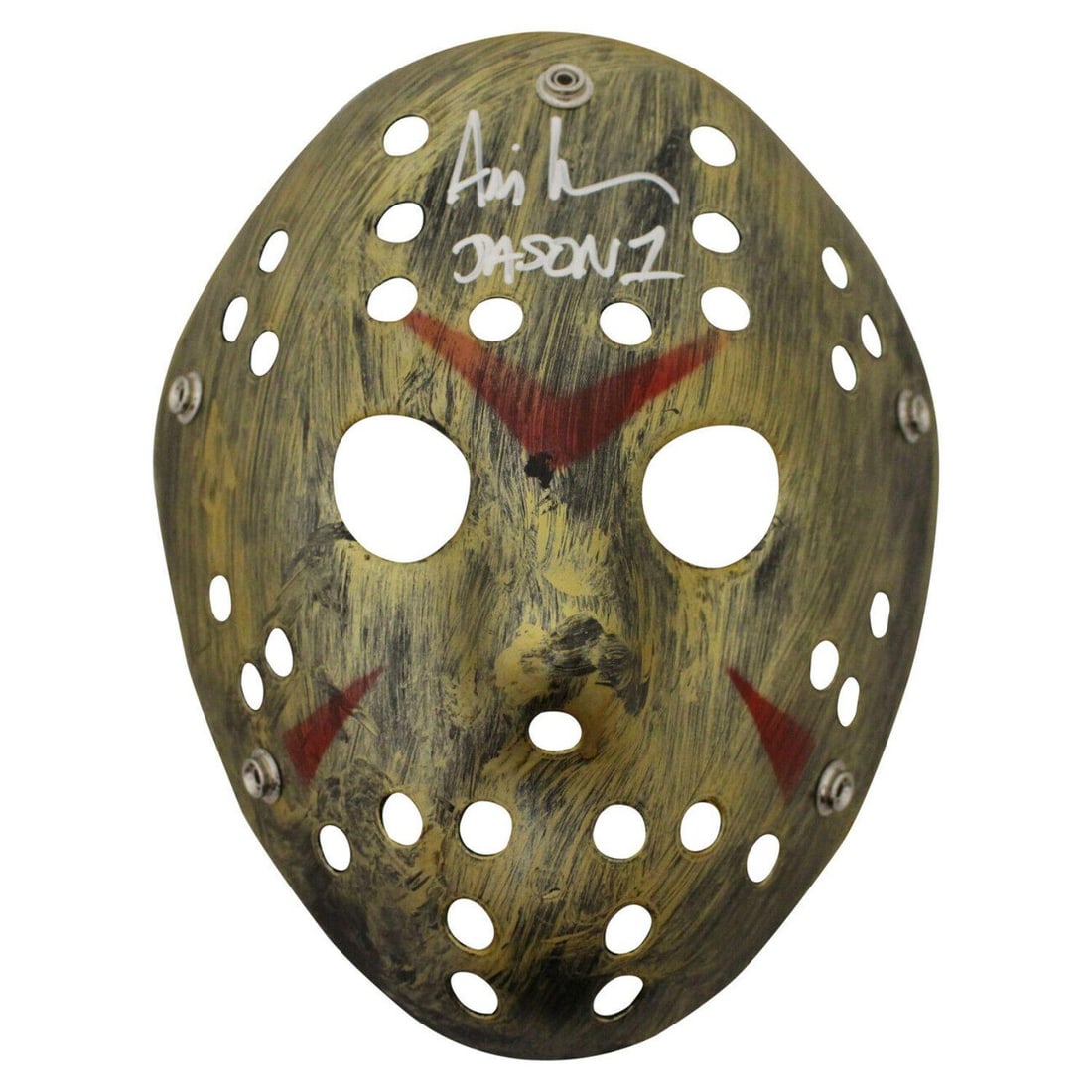 Ari Lehman Signed "Friday The 13th" Gold Mask Jason (JSA COA) (1 of 1)