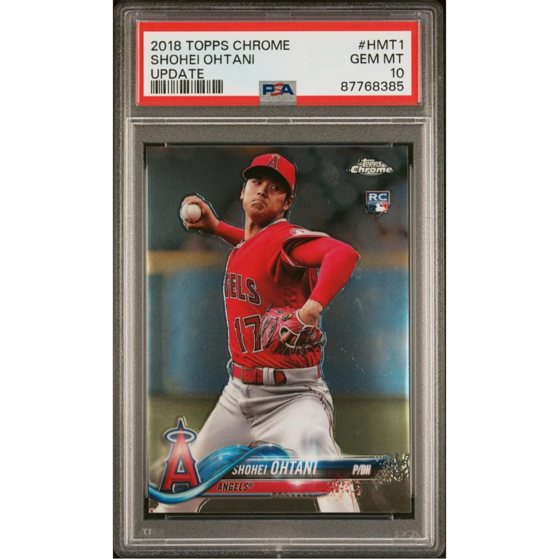 2018 Topps Chrome Update Shohei Ohtani RC Rookie Gem Mint PSA 10 #HMT1 (1 of 1)
