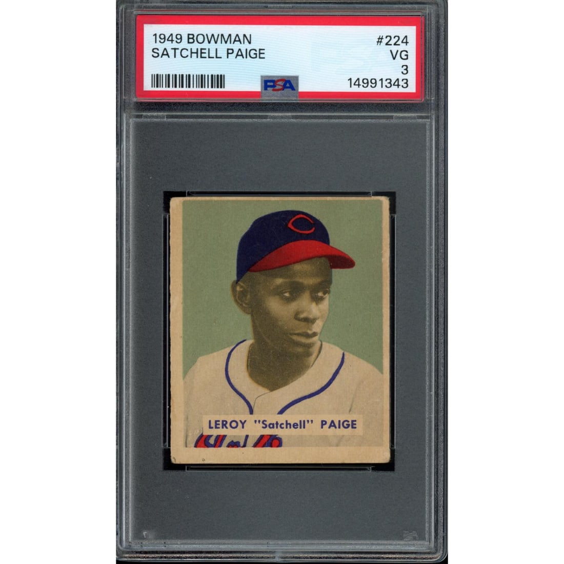 1949 Bowman Satchell Paige PSA 3 Rookie #224 (1 of 1)
