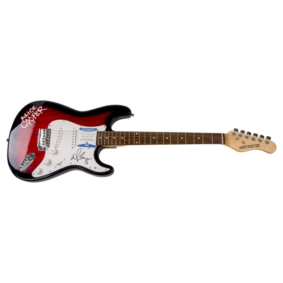 Alice Cooper Signed Red Electric Guitar (BAS COA) (1 of 1)